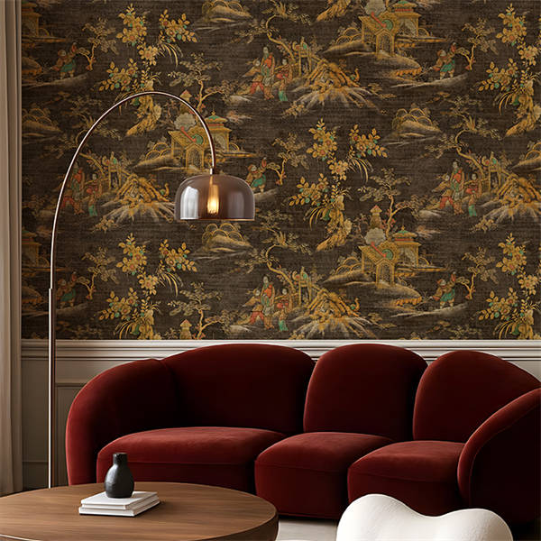 East Gardens Wallpaper - Black