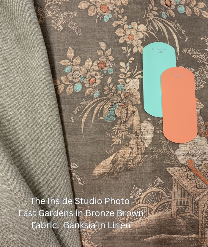 East Gardens Wallpaper - Bronze Brown
