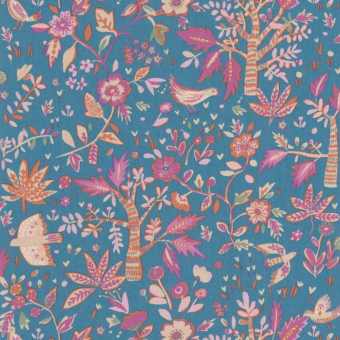 Echappee Vinyl Wallpaper - Bleu Celeste