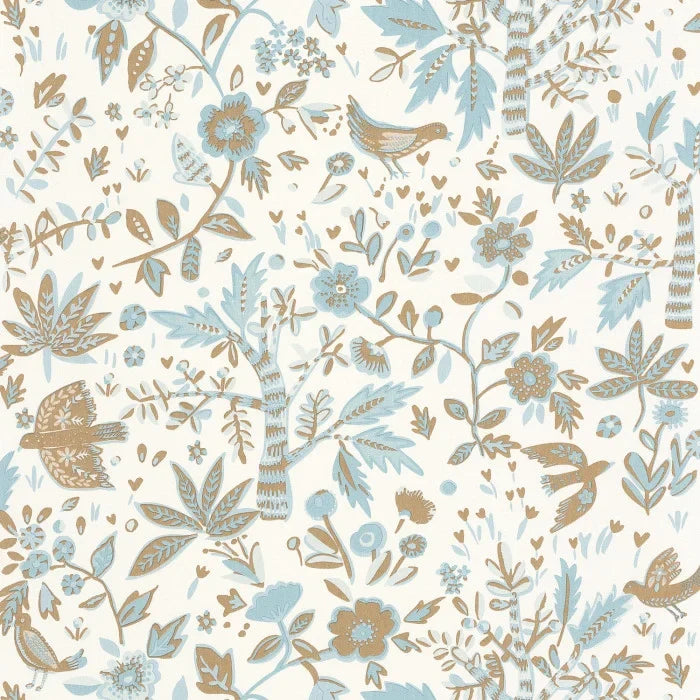 Echappee Vinyl Wallpaper - Bleu Horizon - Discontinuing