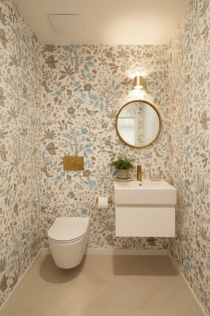 Echappee Bleu Horizon - Styled Powder Room