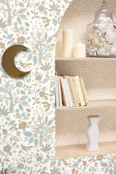 Echappee Vinyl Wallpaper - Bleu Horizon - Discontinuing