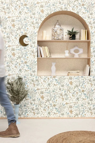Echappee Vinyl Wallpaper - Bleu Horizon - Discontinuing