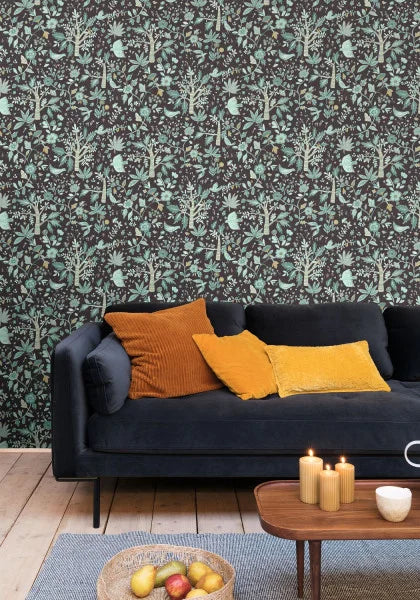 Echappee Wallpaper - Vert Boreal - Discontinuing
