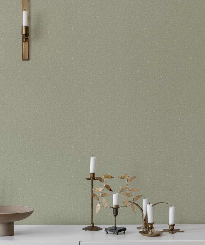 Edvin Wallpaper - Dark Green
