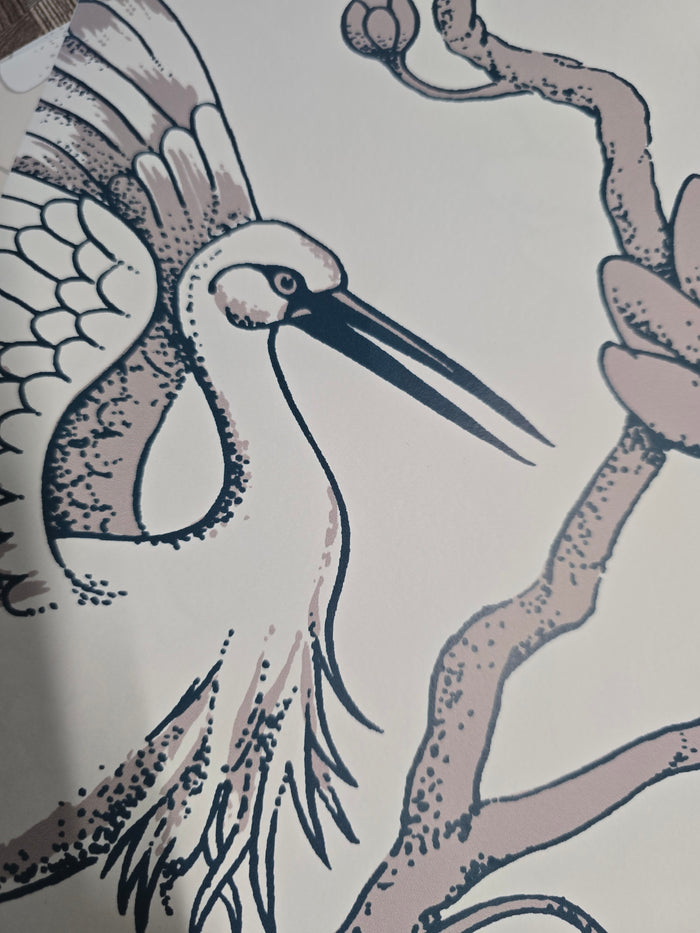 Egrets Florence Broadhurst Wallpaper - Dune