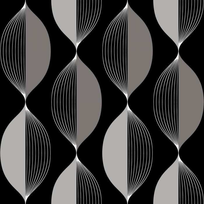 Ellips Wallpaper - Black - Discontinuing