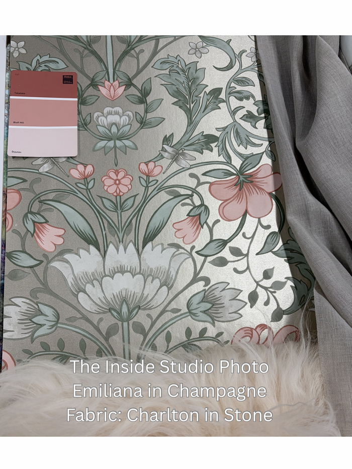 Emiliana - Trailing Floral Wallpaper - Champagne - Last Roll
