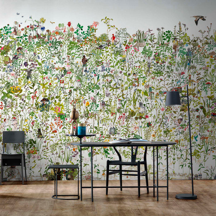 Enchanted Garden Mural wallpaper - 7 different sizes NZ-Wallpaper
