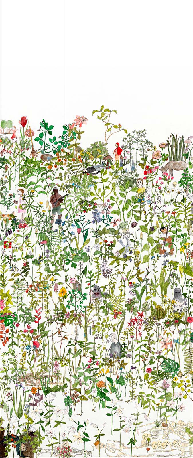 Enchanted Garden Mural wallpaper - 7 different sizes NZ-Wallpaper