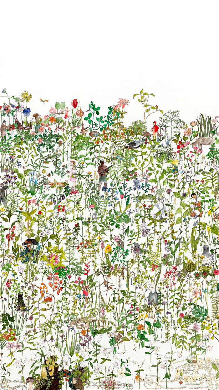 Enchanted Garden Mural wallpaper - 7 different sizes NZ-Wallpaper