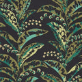 Escapade Epopee Vinyl Wallpaper -  Black Green - Discontinuing