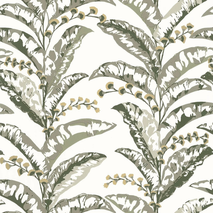 Escapade Epopee Vinyl Wallpaper - Sage Green - Discontinuing