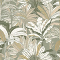 Evasion Jungle  Vinyl Wallpaper - Kaki Beige - Last 37 Rolls