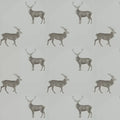 Evesham Deer Wallpaper - Silver Grey