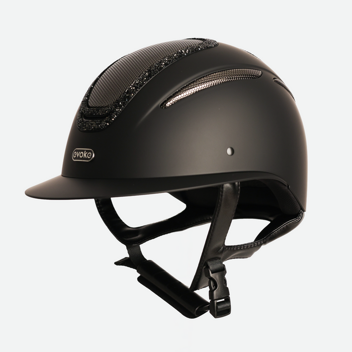 Evoke Elara Crystal Frame Wide Peak Helmet