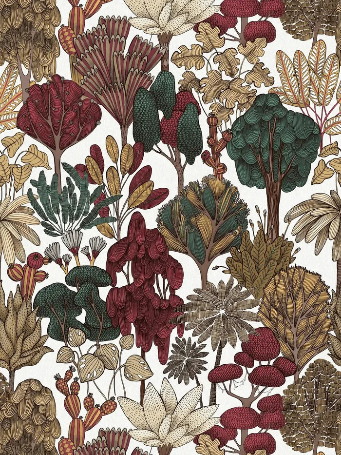 Exotic Oasis Wallpaper - Brown