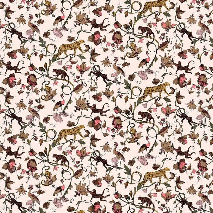 Exotic Wildlings Wallpaper - Pink - Discontinuing
