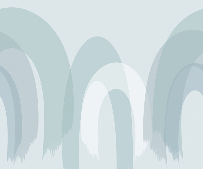 Fantasy Arch - Custom Sized Wallpaper Mural (per m2) - Blue