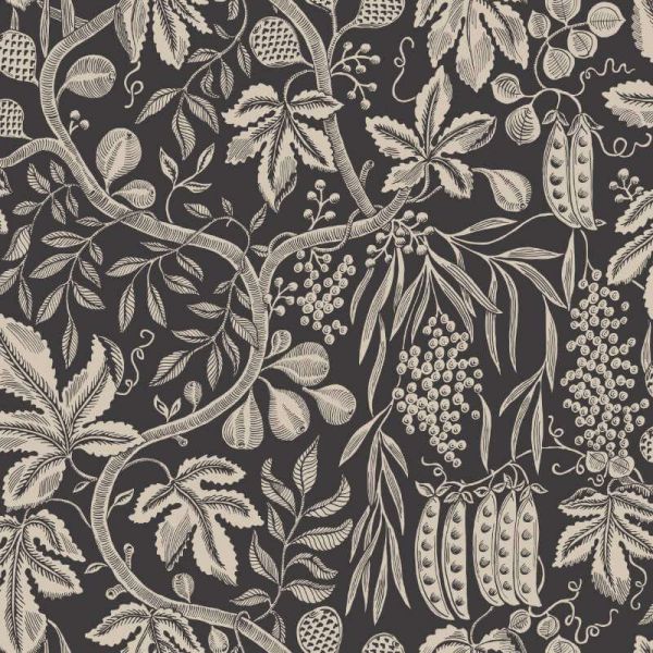 Fig Garden Wallpaper - Charcoal