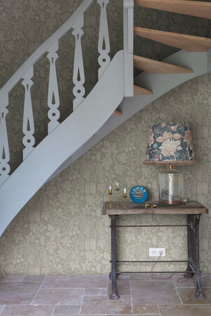 Fig Garden Wallpaper - Charcoal