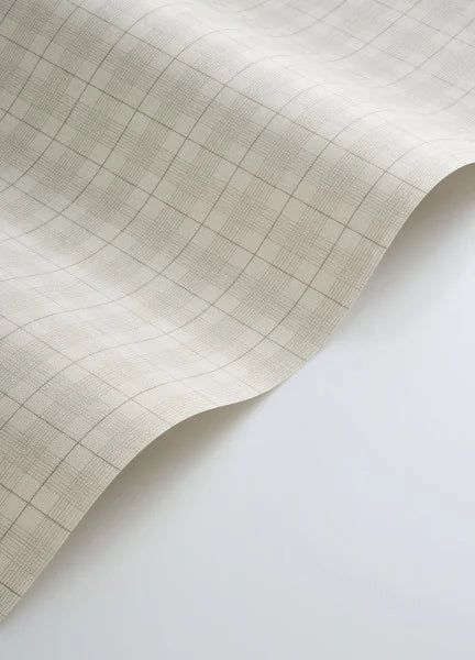 Fitting Room - Checks Wallpaper - Gris Duvet