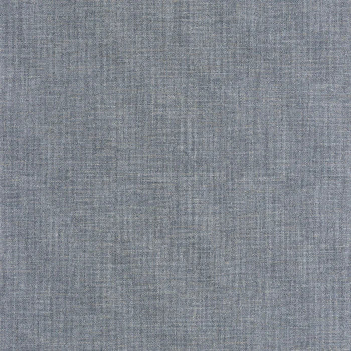 Flax - Plain Wallpaper - Bleu Denim