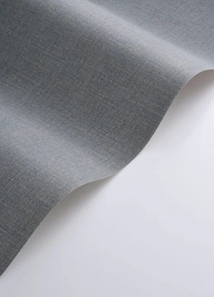 Flax - Plain Wallpaper - Bleu Denim
