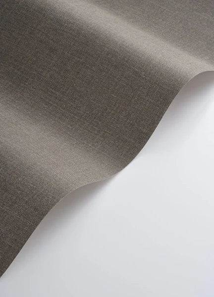 Flax - Plain Wallpaper - Noir Fusain