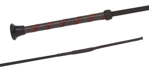 Fleck SilkTouch Dressage Whip w/ Synthetic Leather Handle