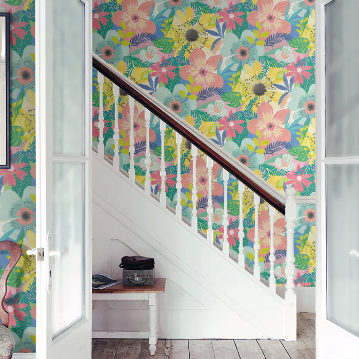 Floral Riot Wallpaper - Ohpopsi - Citrus