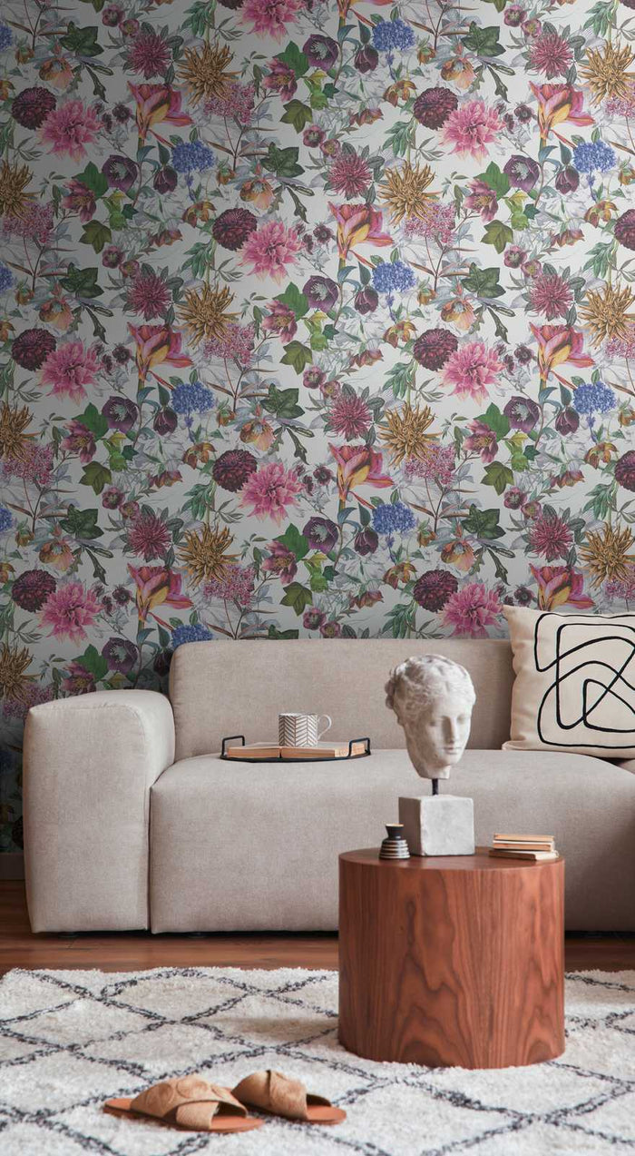 Floral Trails Wallpaper - Multicolour