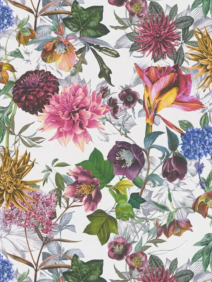 Floral Trails Wallpaper - Multicolour