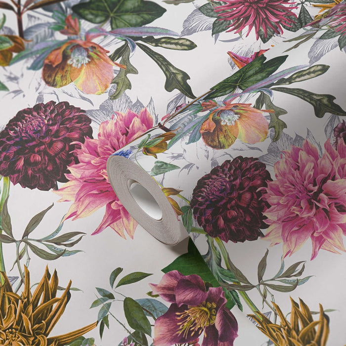 Floral Trails Wallpaper - Multicolour