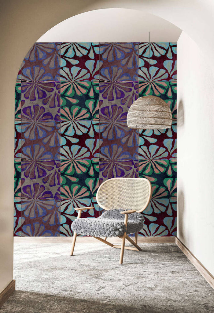 Flower Power - Custom Sized Wallpaper Mural (per m2)
