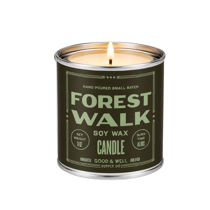 Forest Walk Soy Candle from the Fall Collection - because who doesn't want to bring the scent of spice, pine, and earth into their home without getting lost in the woods!