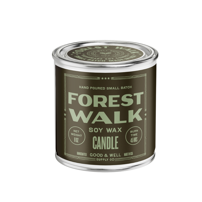 Cozy Forest Walk Soy Candle - Fall Collection illuminating your evenings with the warmth of spice and forest vibes, perfect for those too tired to hike the trails.