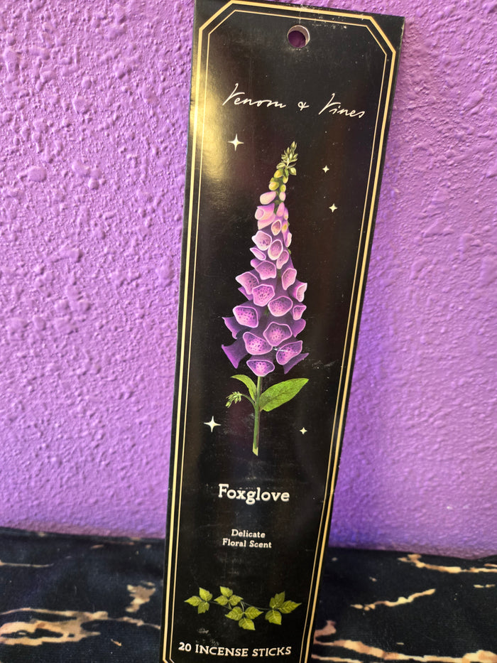 Fox Glove by Venom & Vines (20 pack) Insence Sticks