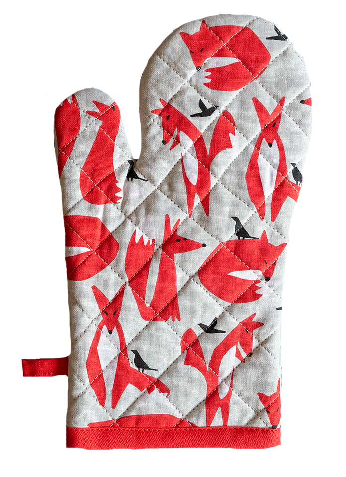 Fox Oven Glove & Pot Holder Set - Allgifts Australia