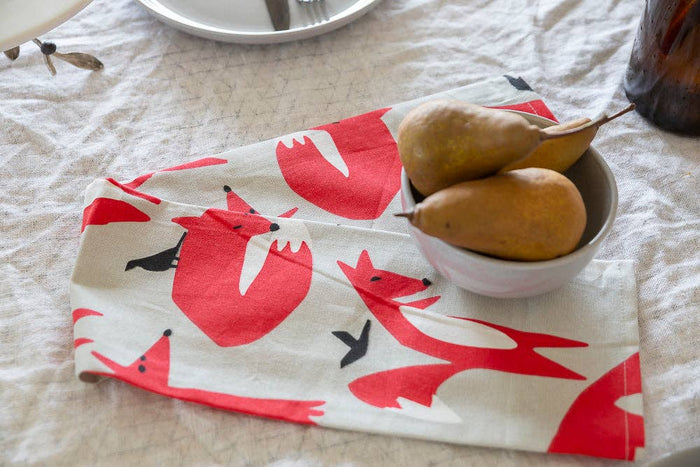 Foxes Tea Towel - Allgifts Australia