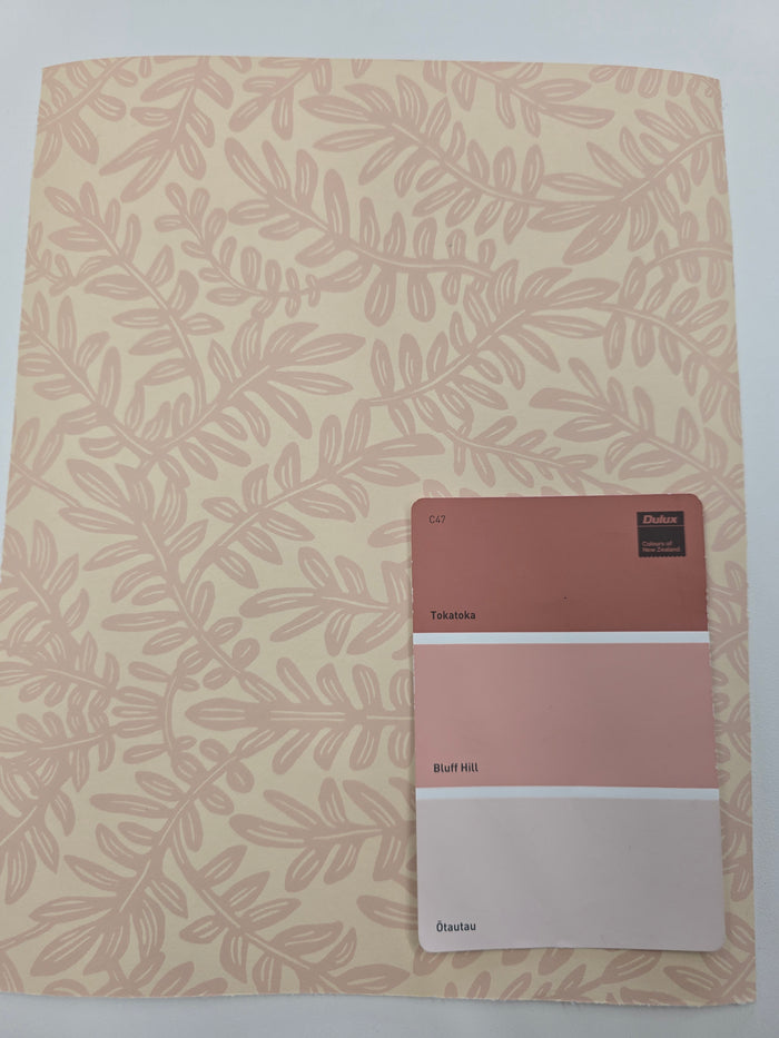 French Blond Wallpaper - Nude Pink