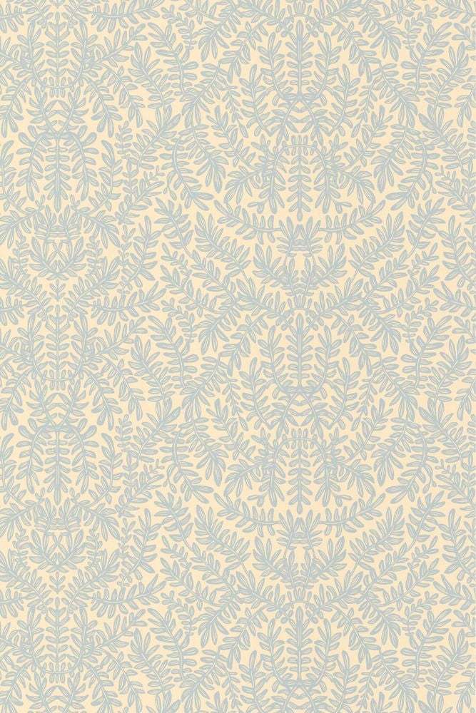 French Blond Wallpaper - Sea Breeze Blue