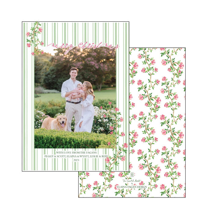 french garden | holiday card | elaina fagan design