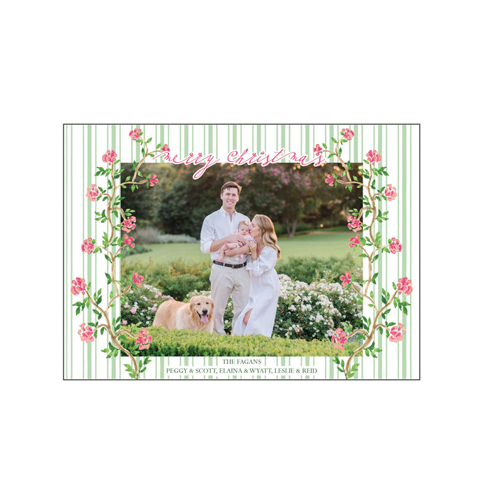 french garden | landscape | holiday card | elaina fagan design