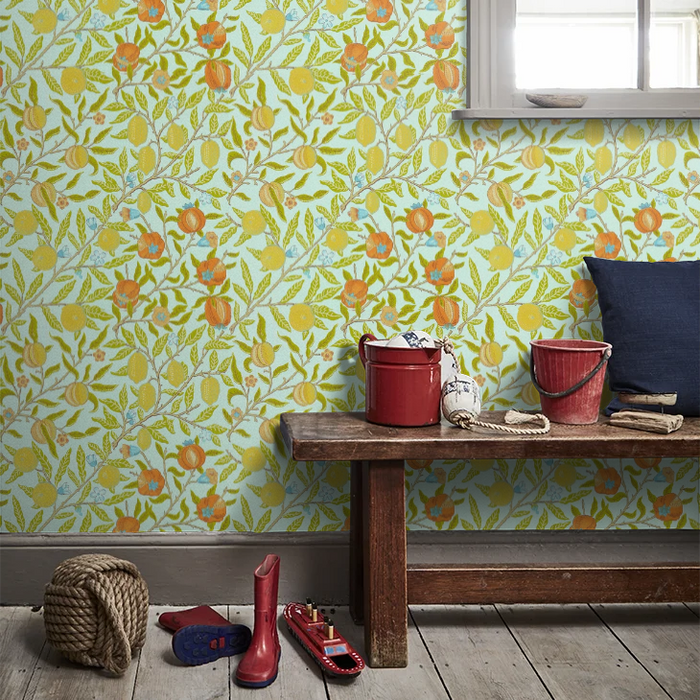 Fruit Wallpaper by William Morris - Sky