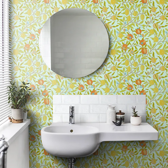 Fruit Wallpaper by William Morris - Sky
