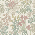 Full Bloom – Metallic Foliage Wallpaper – Cream Pink
