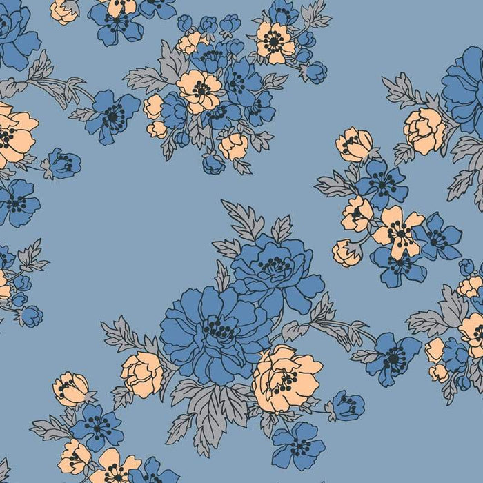 Gardenia Florence Broadhurst Wallpaper - Tasman Sea
