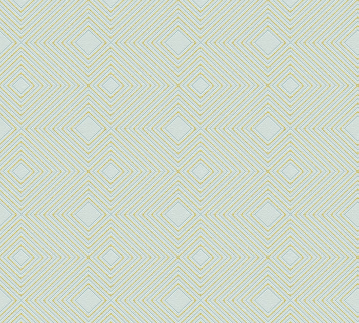 Geometric Glitter Effect Wallpaper - Pale Green - Last 38 Rolls Arriving January 2027