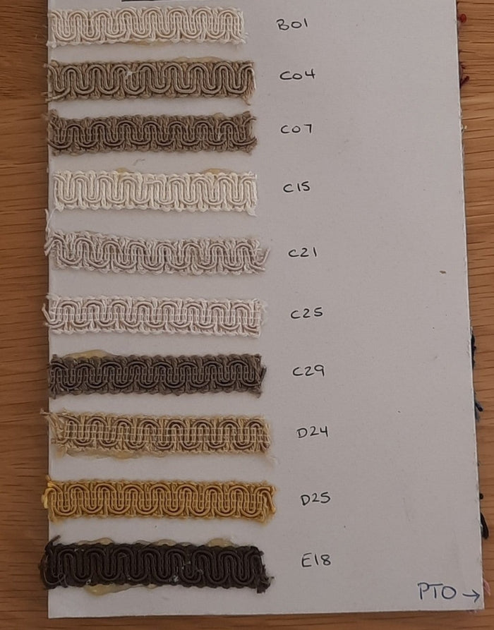 Gimp Upholstery Trim - Many Colours